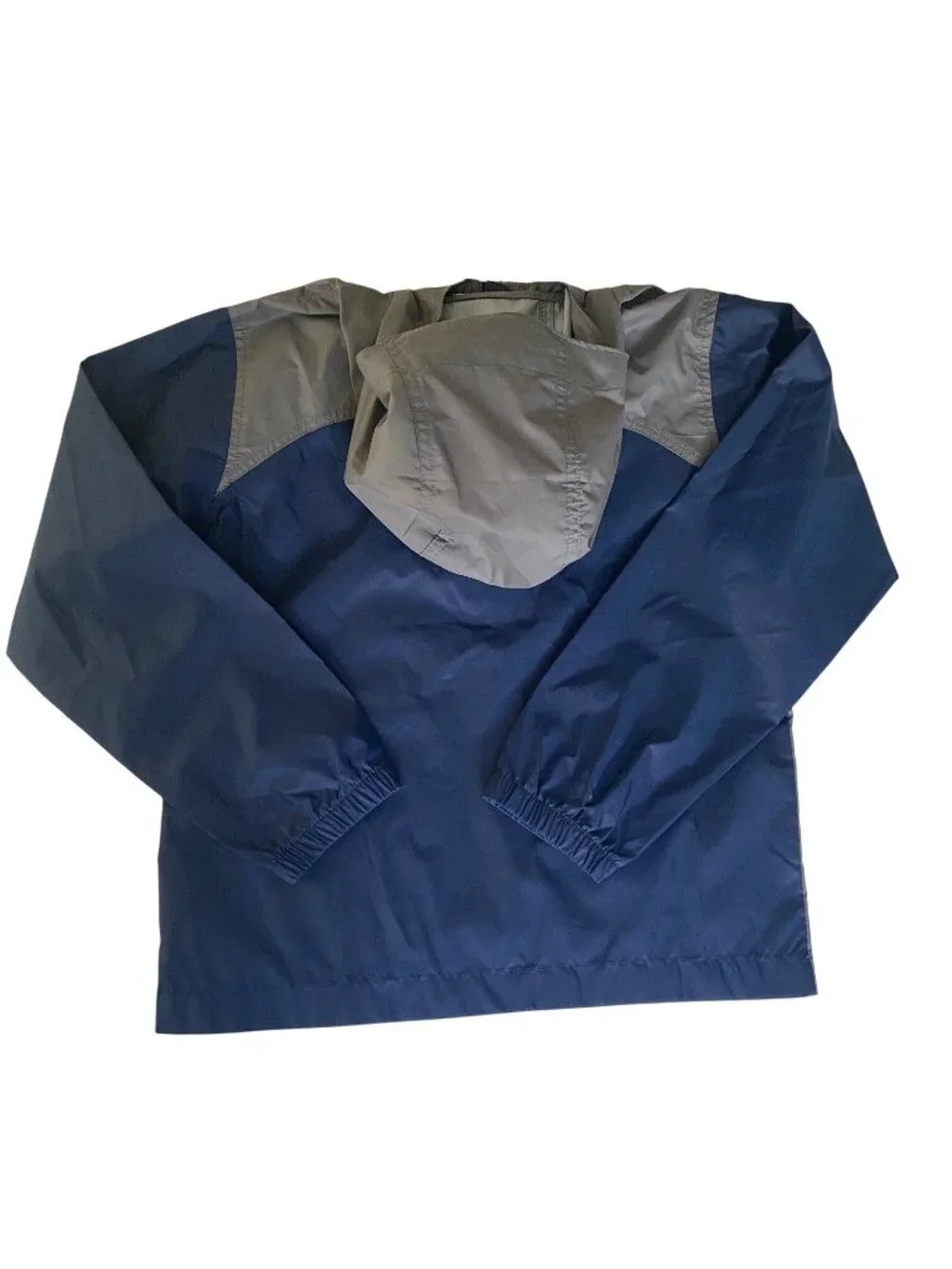 Hooded Rain Jacket S 8 Columbia Glennaker Blue Gray Omni-Shield Rain Resistant